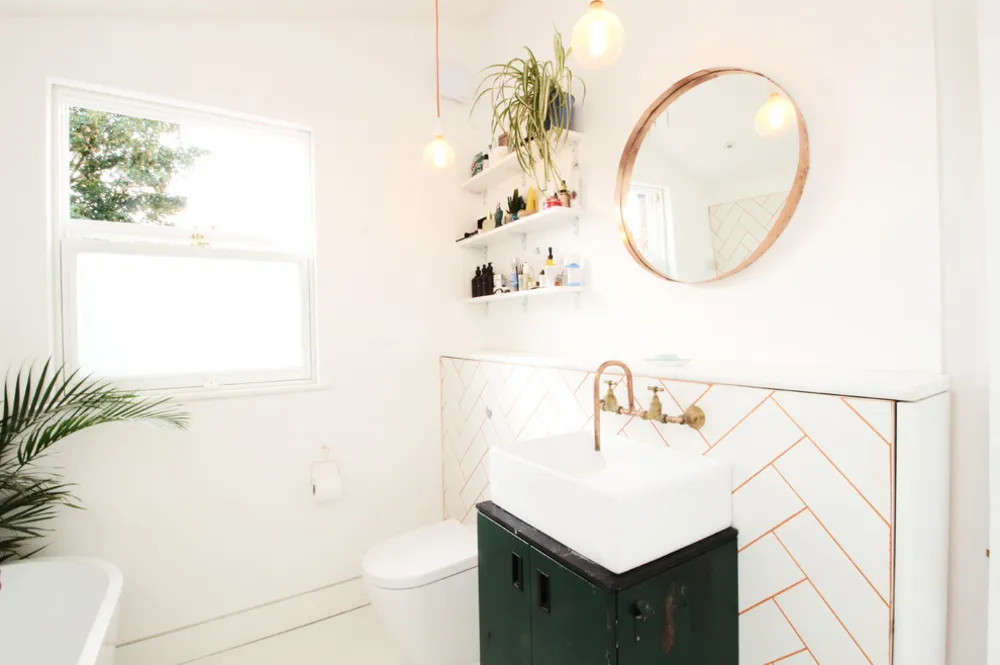 Zeitgenössisches Badezimmer