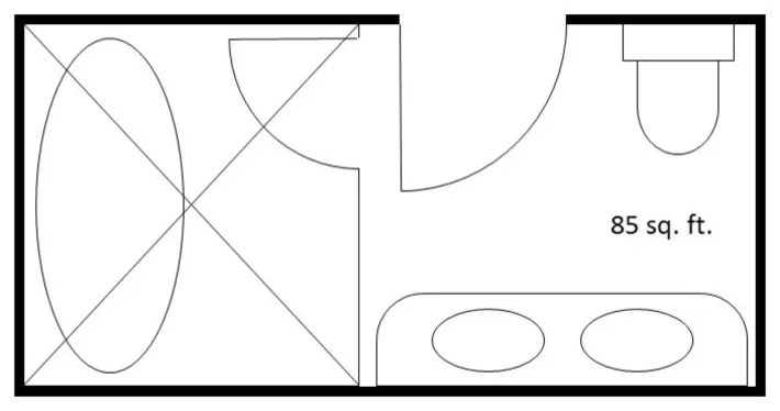 Fristående badlayouter