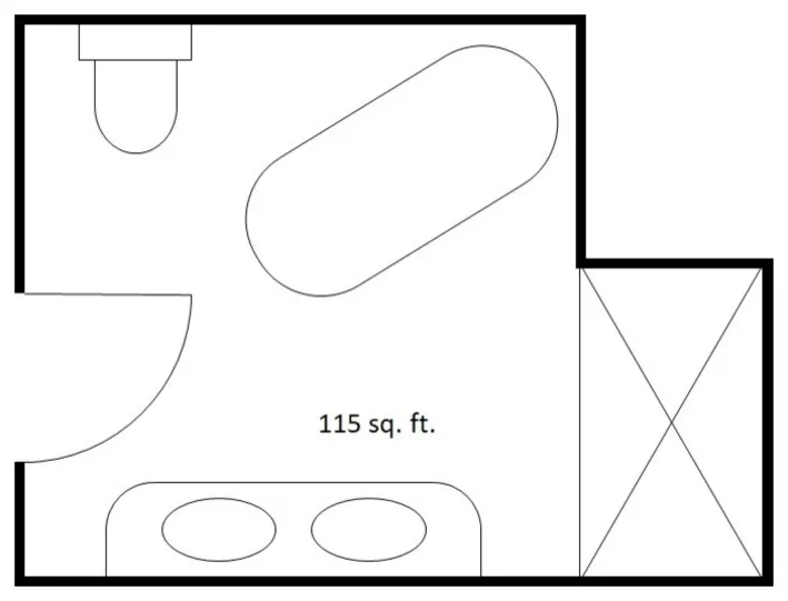 Fristående badlayouter
