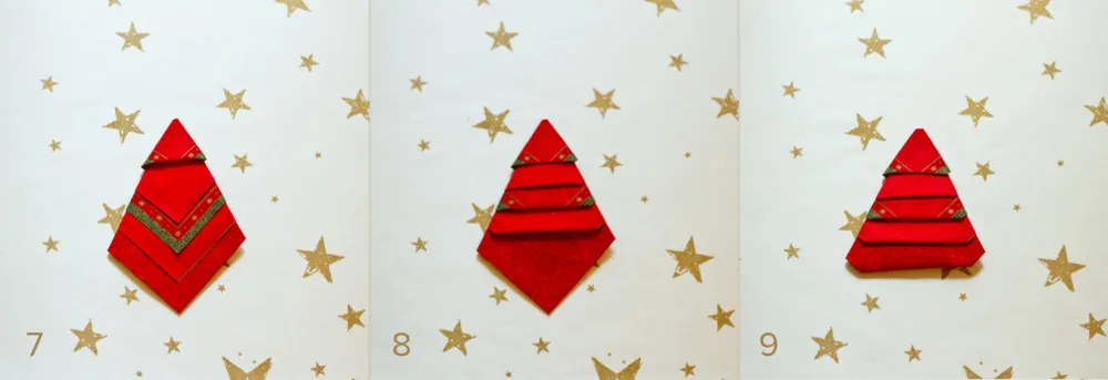 Fai da te - Tovaglioli albero di Natale