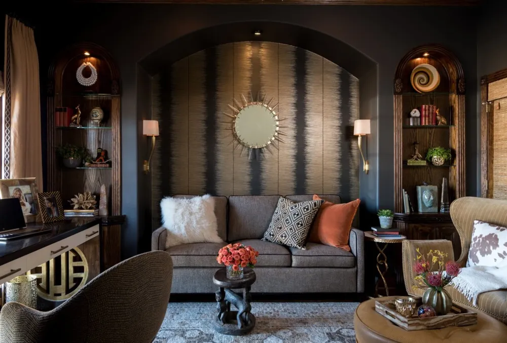 ETHNIC CHIC-thuiskantoor/logeerkamer