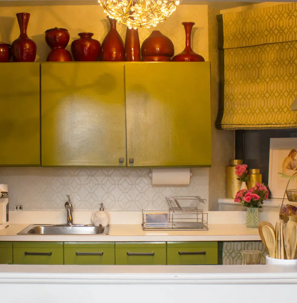 Fristigt lagdelt farve og tekstur opliver en lejlighed i Harlem