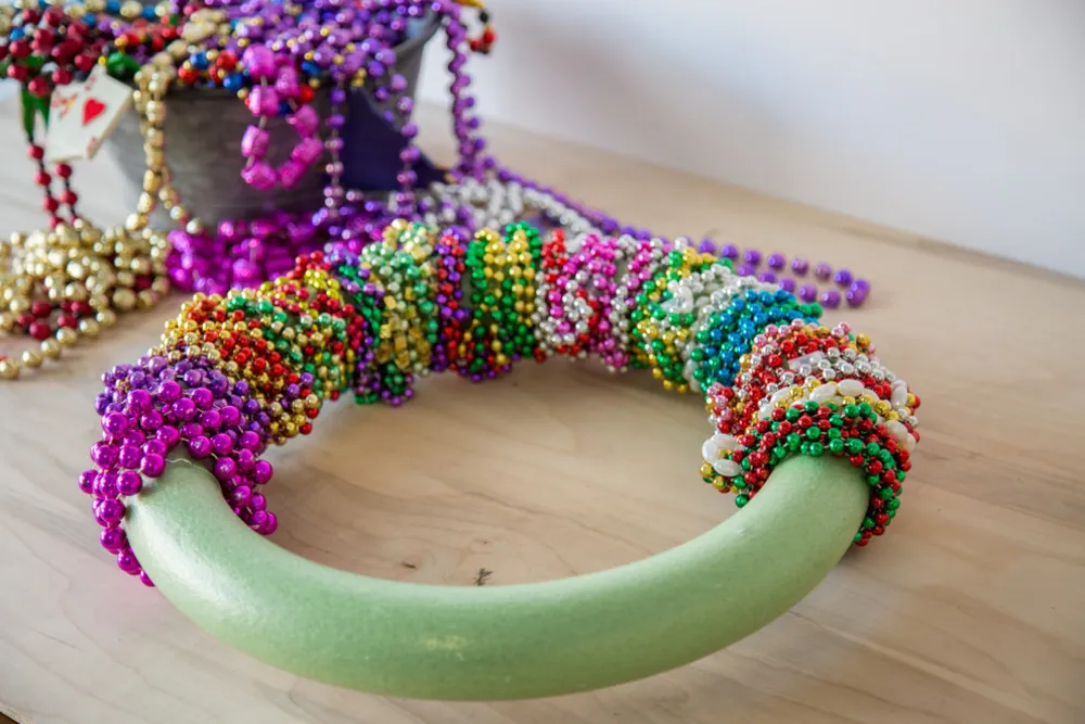 Mardi Gras Wreath