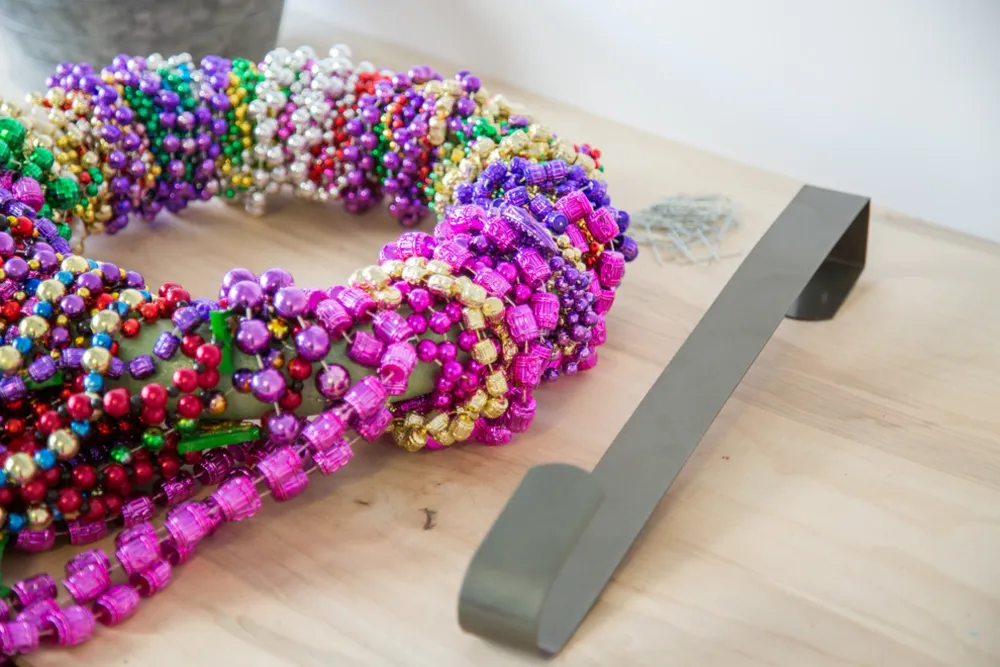 Mardi Gras Wreath