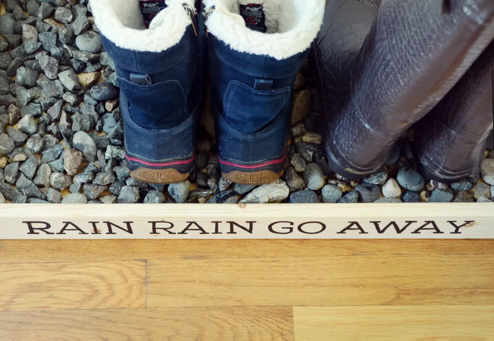 DIY Winter Boot Tray