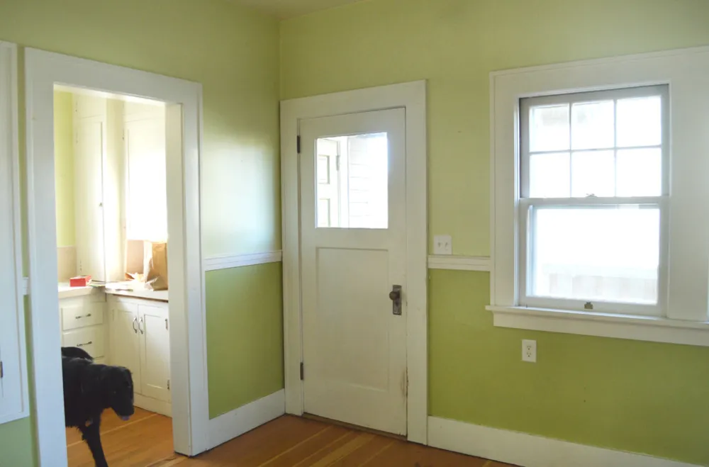 До: современная деревенская кухня в Портленде, штат Орегон