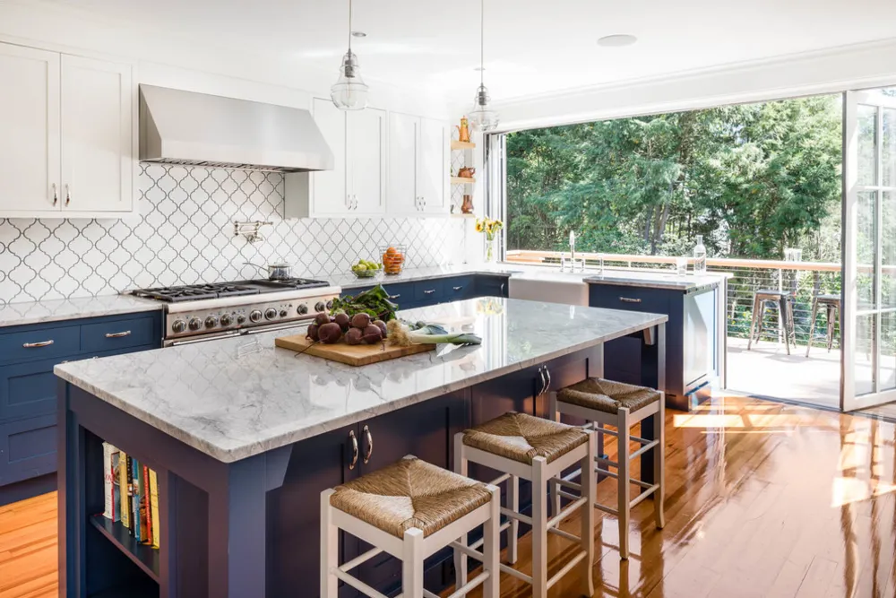 Wicked White Quartzite Kitchen