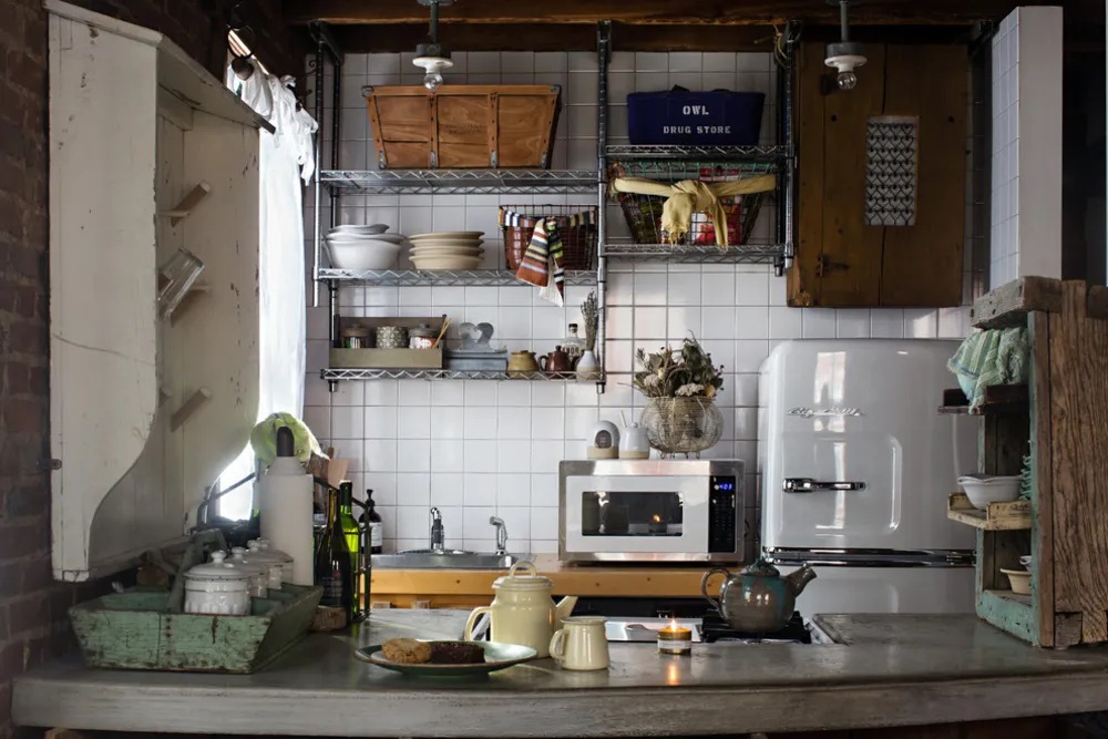 Servista'ım: 1865 Cincinnati Brick Loft'ta Tatlı Vintage Dokunuşlar