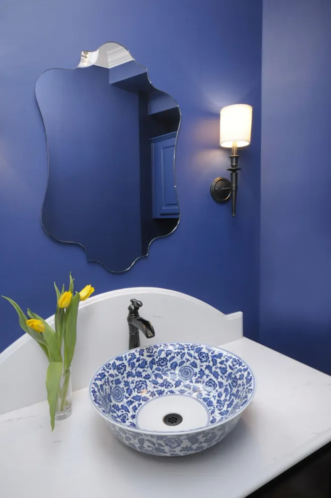 Blue Powder Bath Remodel