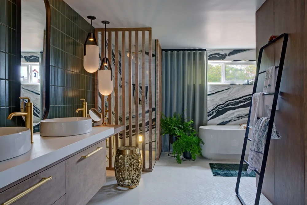 Błękity i zielenie robią furorę w witrynie Decorator Showcase