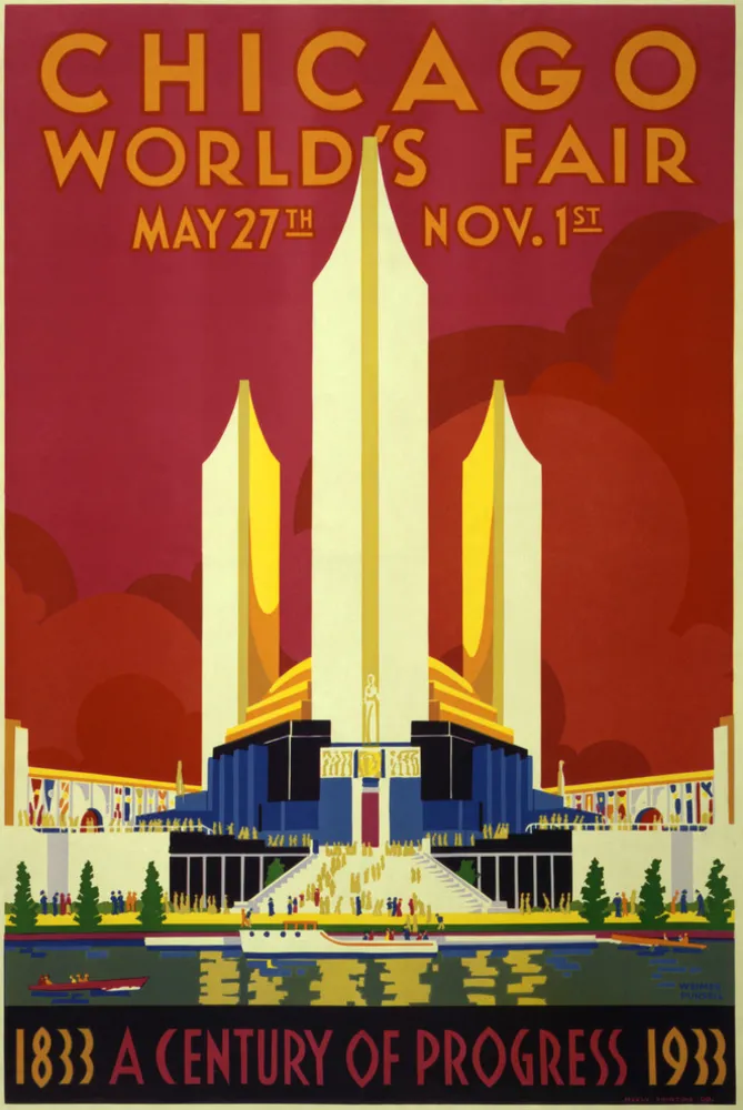 Chicago World's Fair, A Century of Progress, Expo Poster 1933