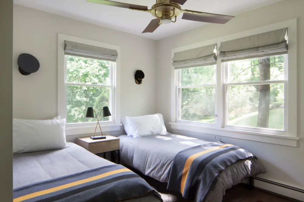 Kabina s výhledem na řeku