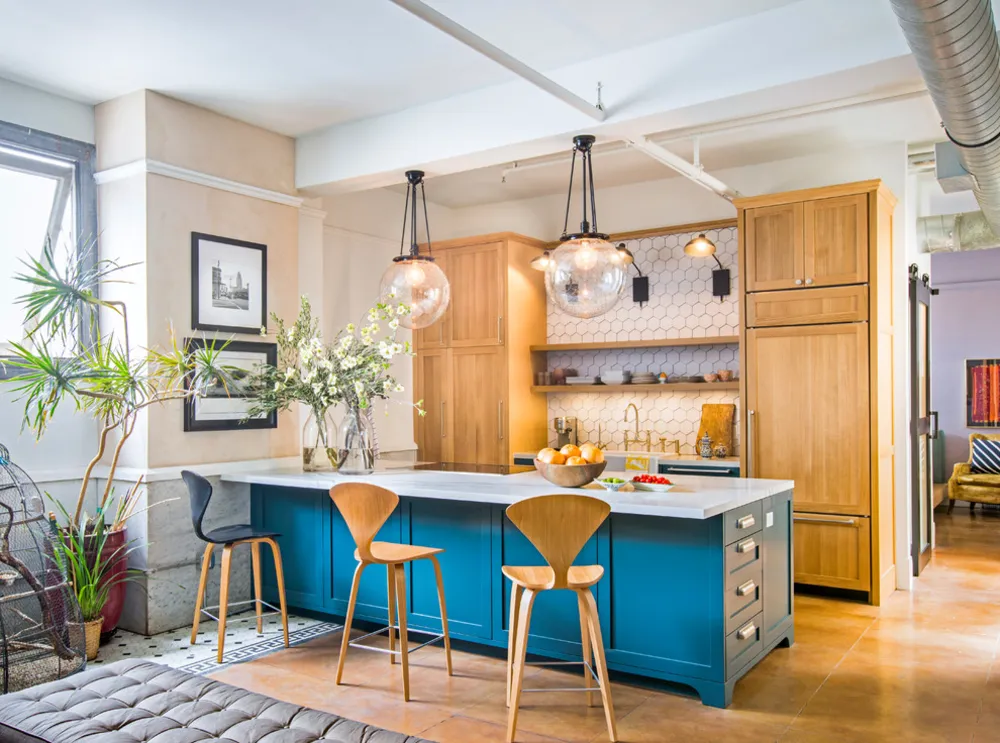 Transitional køkken- og baddesign