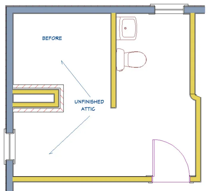 Vintage Craftsman Guest Bath
