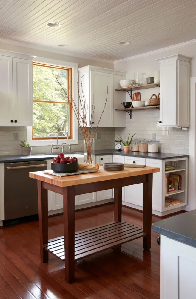 Brown Farmhouse Kitchen