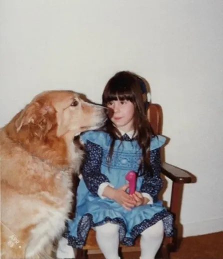 Irlantilainen collie-sekoitus ja Shawnna