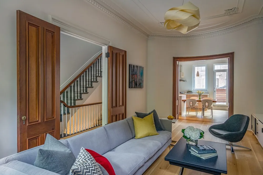 SouthEnd RowHome Living Room