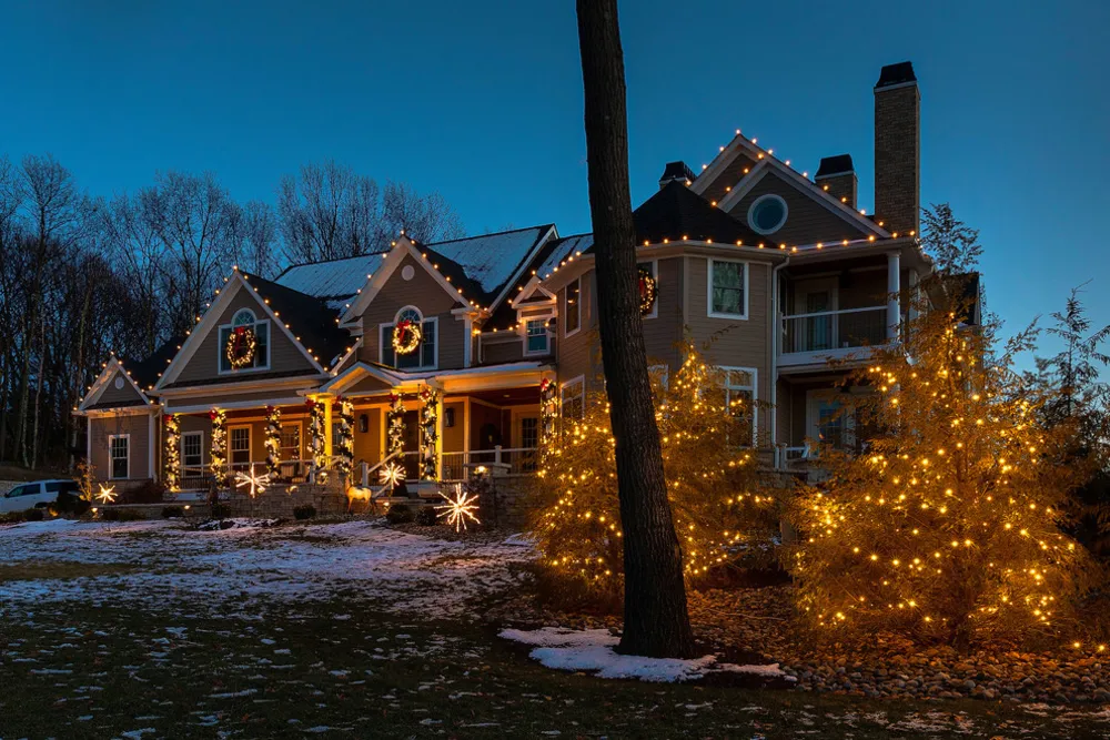 Tradisjonell utendørs feriedekor