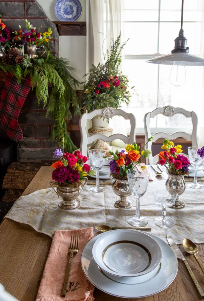 Świąteczne pejzaże stołowe