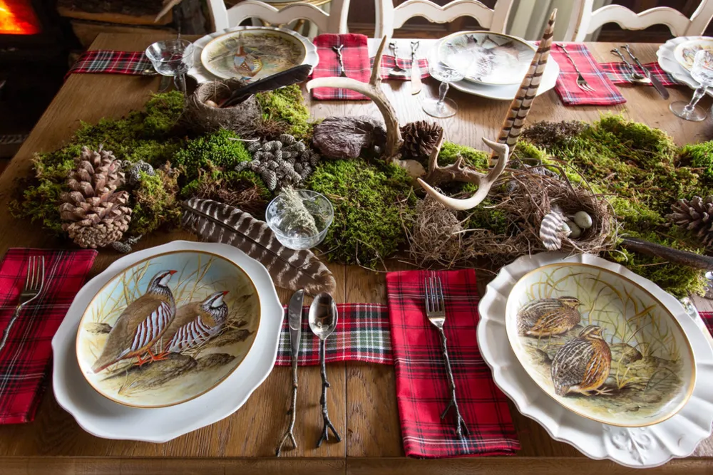 Świąteczne pejzaże stołowe