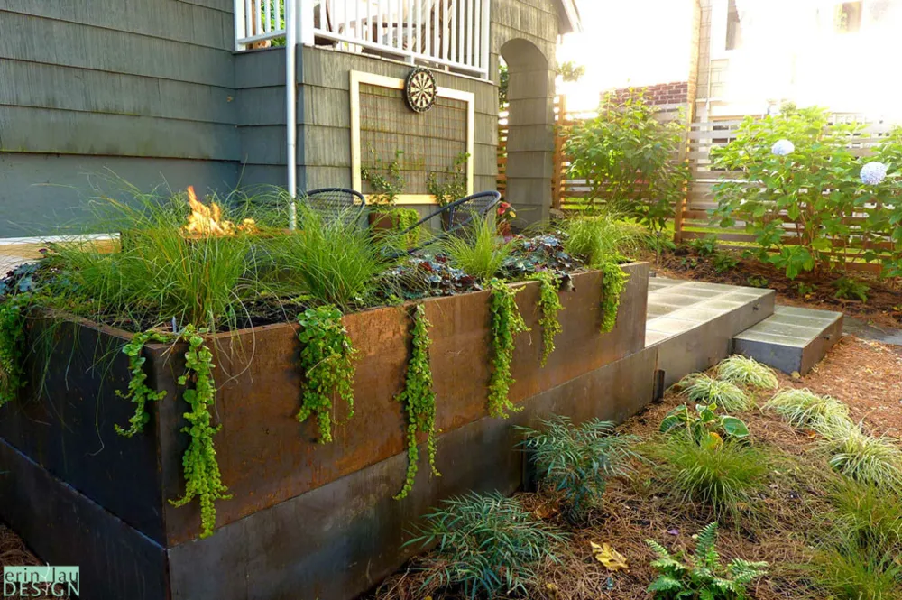 Shady Madrona Front Patio