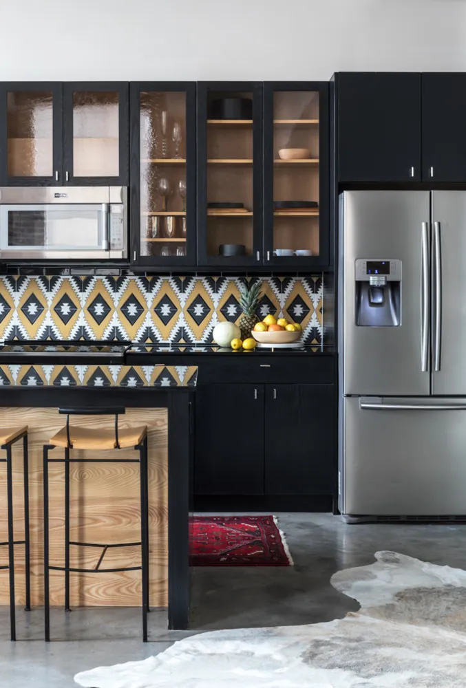 Håndmalet loftkøkken