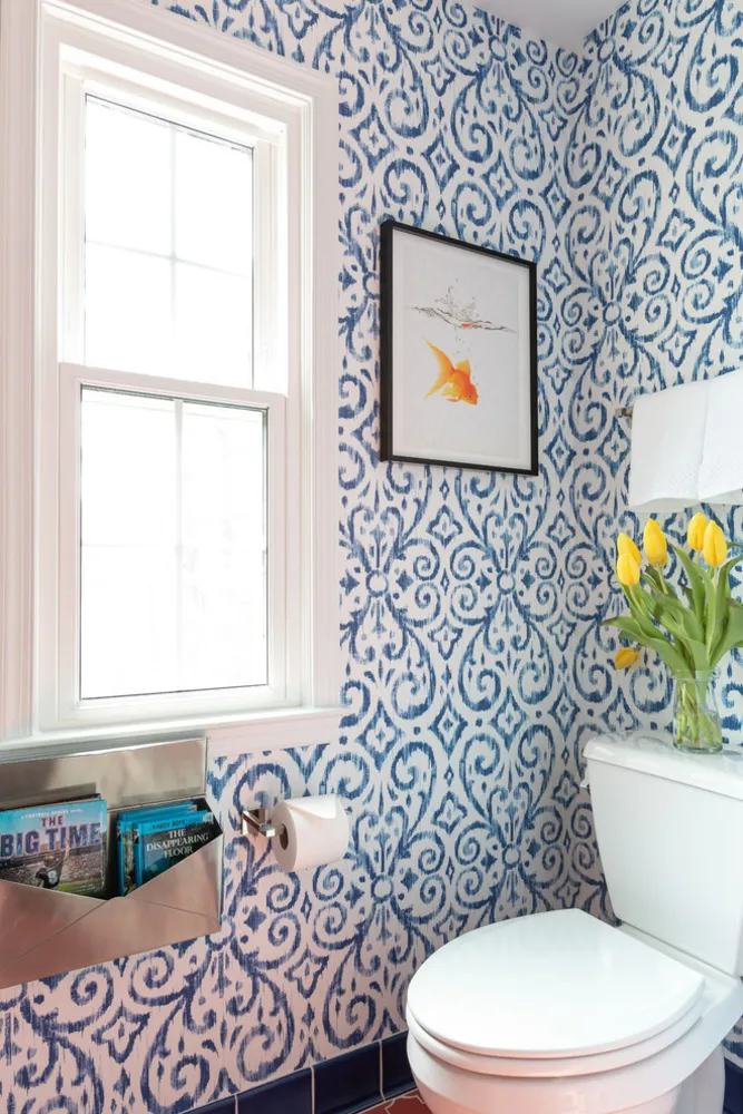 Färgglada barnbadrum