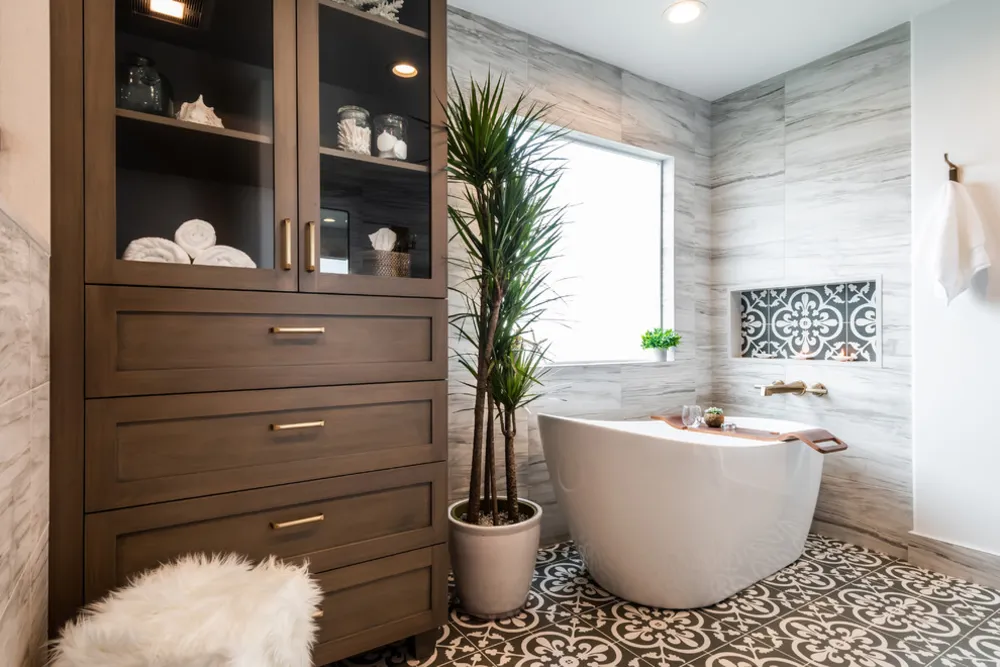 Zirbel master bathroom