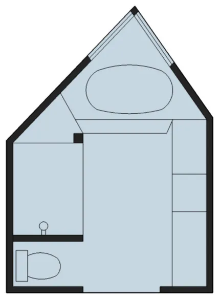 Coastal Master Bath Retreat - Avant le plan d'étage