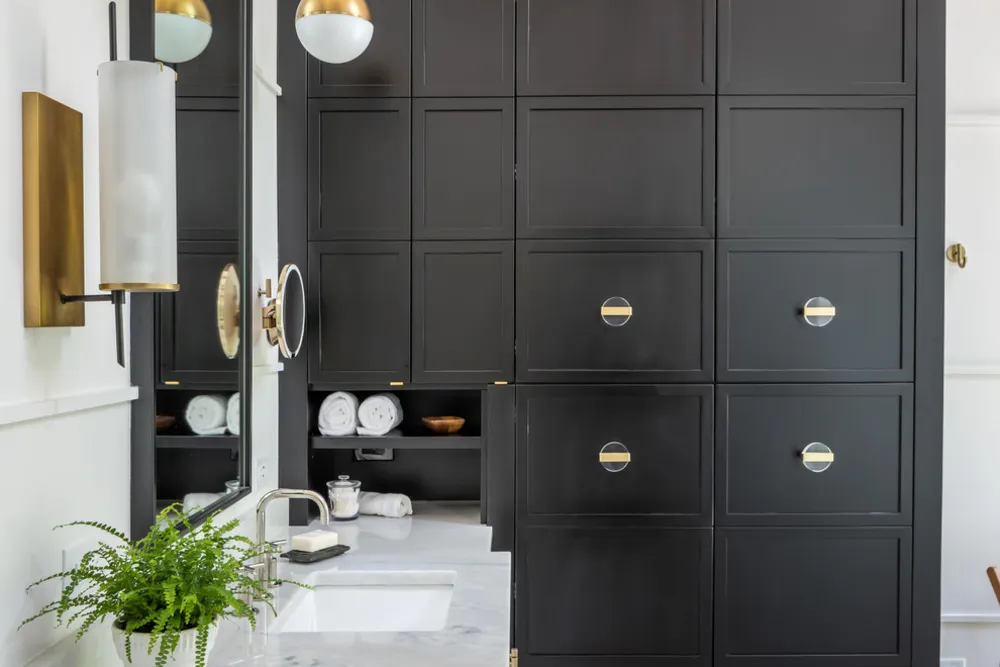 Renovación del baño de la granja moderna de Raleigh