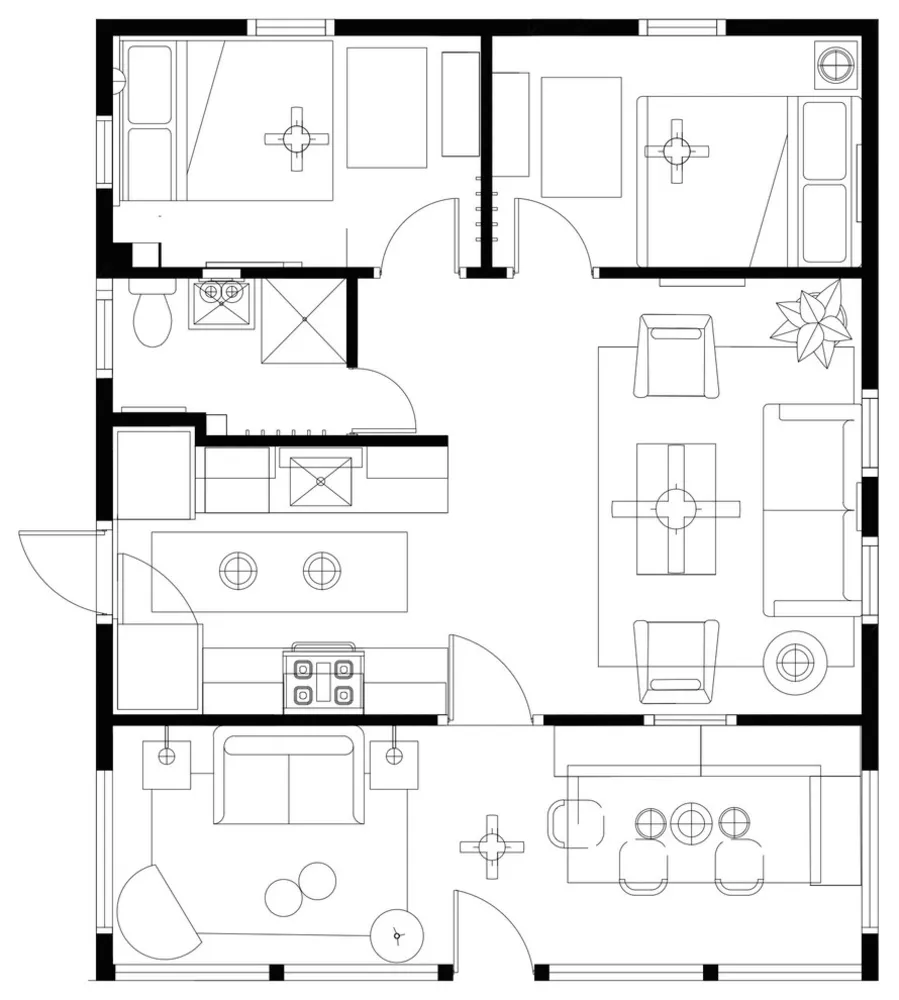 Servista Tour: Sophisticated Coastal Style in 870 Square Feet