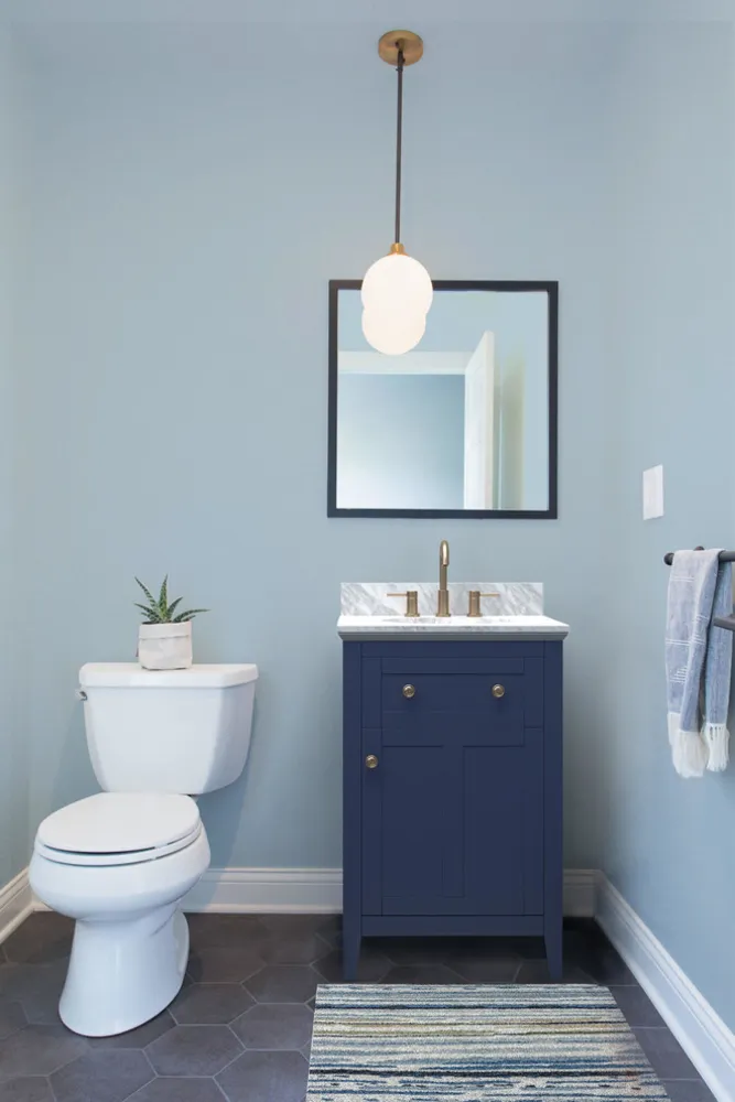 Se hvordan å bytte ut bare 3 ting endrer dette badet