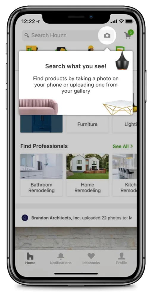 Trova prodotti per la tua casa su Servista utilizzando la ricerca visiva