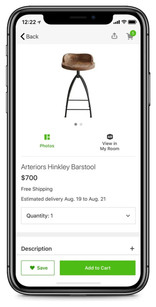 Trova prodotti per la tua casa su Servista utilizzando la ricerca visiva