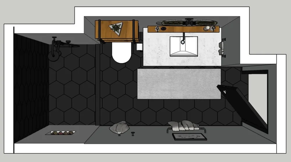 Prima e dopo: dalla vasca da bagno blanda all'elegante doccia industriale