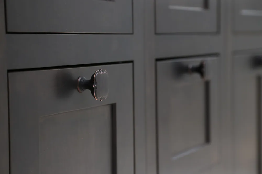 Statement Knobs on Vanity