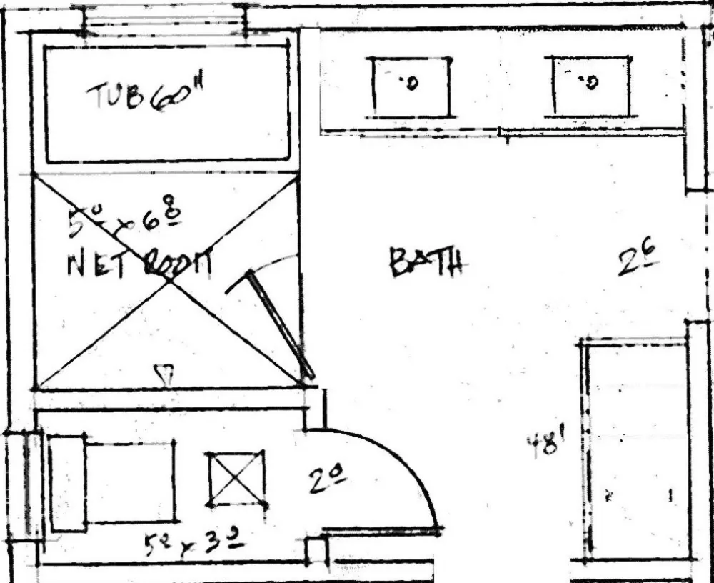 Ett nytt badrum passar en stuga från 1935 i Tulsa