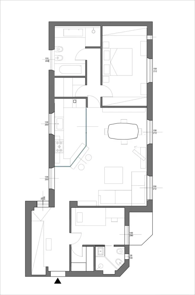 Una casa trasformata nel segno del colore (э ди Ле Корбюзье)