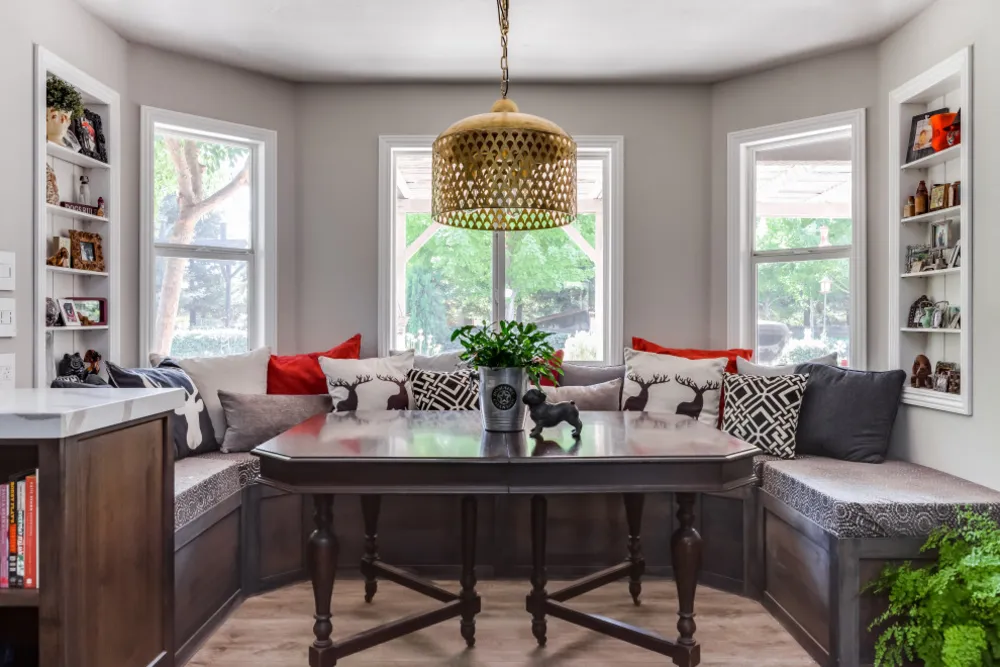 Cucina eclettica calda