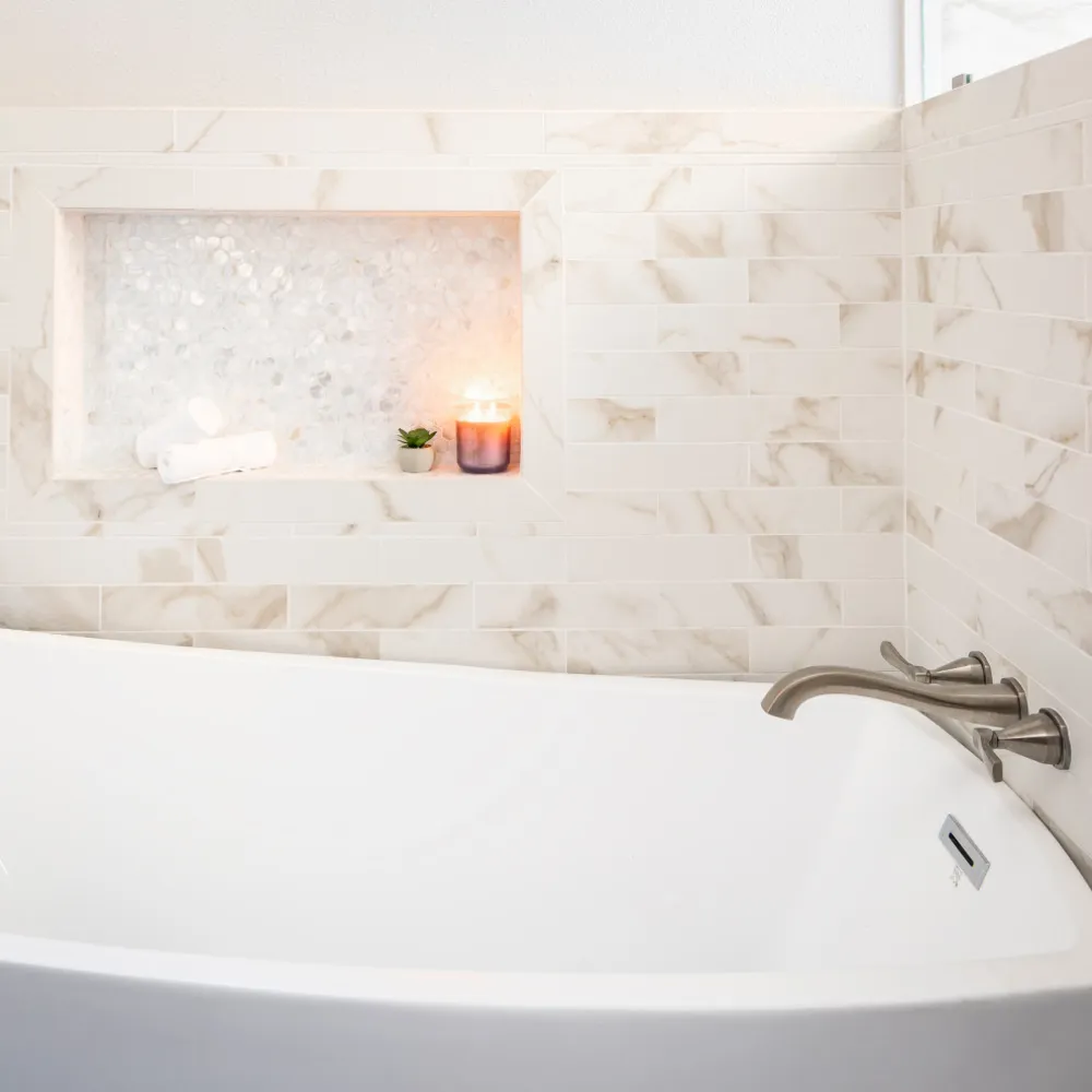 Classic + Transitional Master Bath