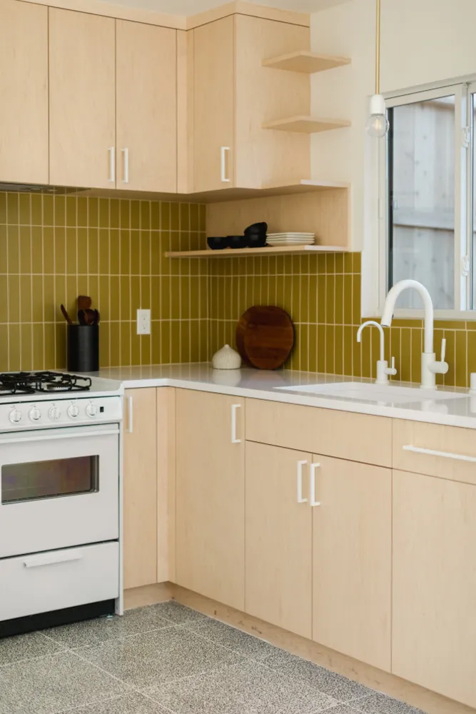 Varm gule køkkenfliser Backsplash