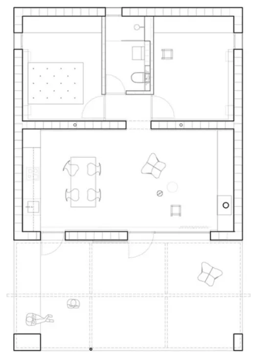 Casas Servista: Formentera'nın disfrutar için Una pequeña vivienda