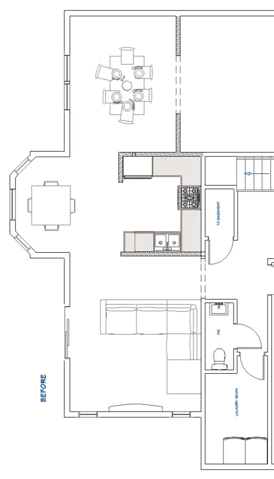 PRIMA PLANIMETRIA -- Cucina, lounge e bar pronti per gli ospiti