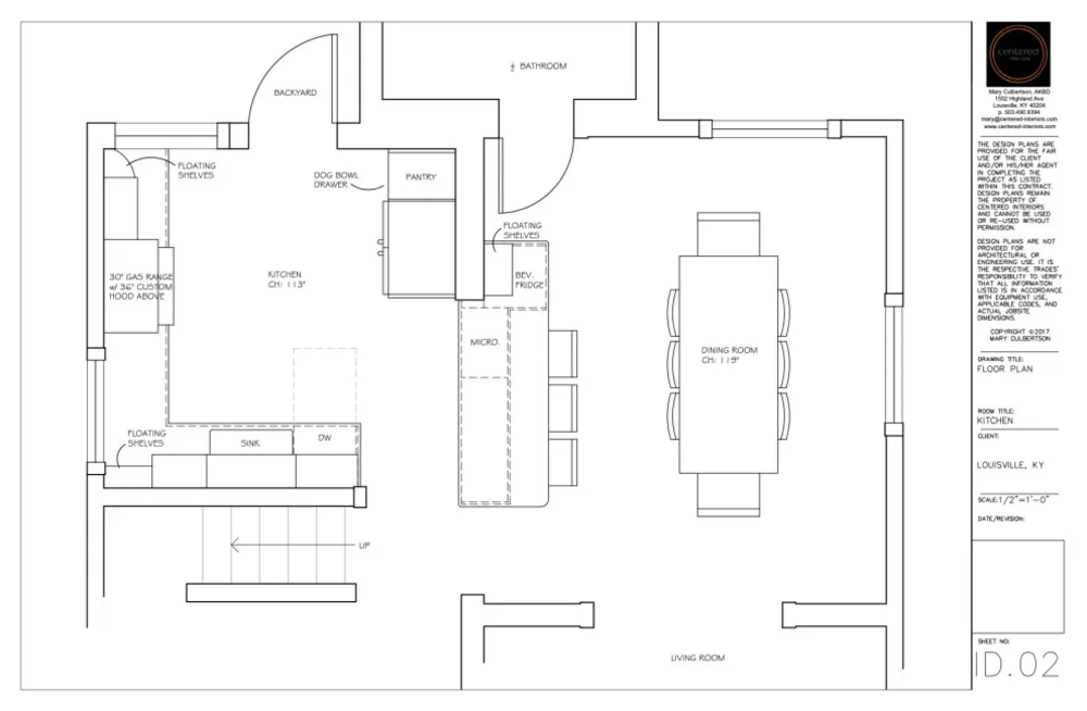 Nový půdorys kuchyně Cherokee Triangle