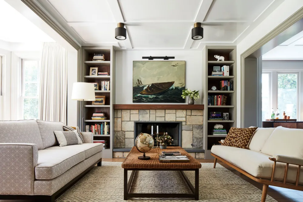 Beach Style Living Room