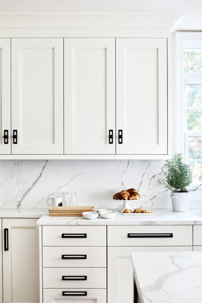 Bright Blue & White Kitchen