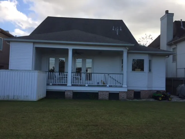 Renovation av veranda och bakgård - Gamla Metairie