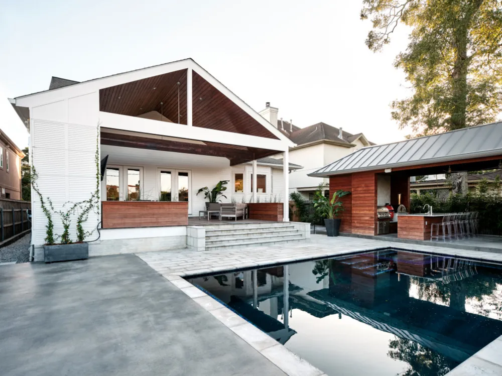 Renovation av veranda och bakgård - Gamla Metairie