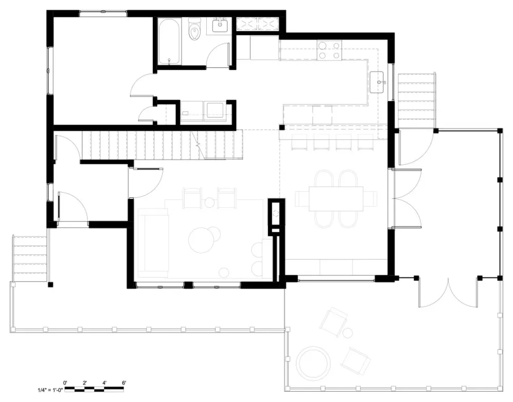 En kompakt stuga på landsbygden i Virginia med japansk smak
