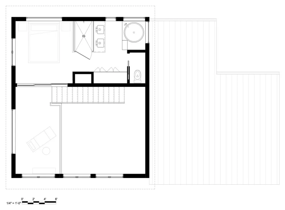 En kompakt stuga på landsbygden i Virginia med japansk smak